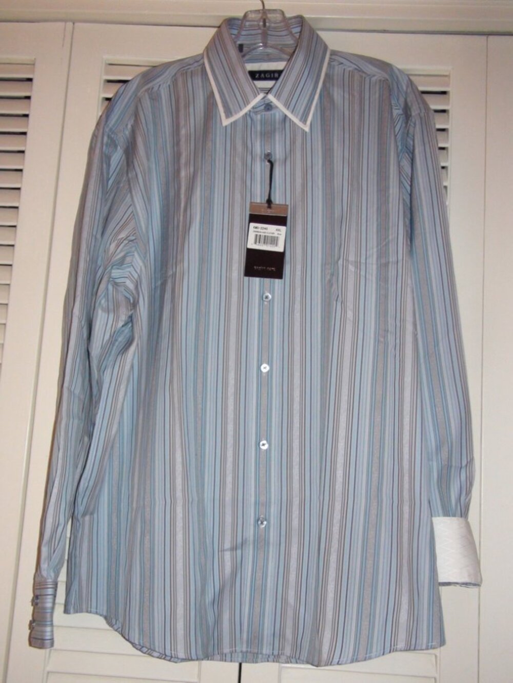 Zagiri Crimson and Clover Jacquard Striped Shirt